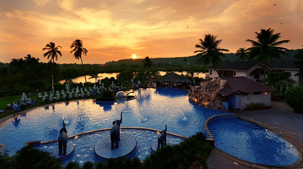 Pool view of 5 star Resort Rio Goa