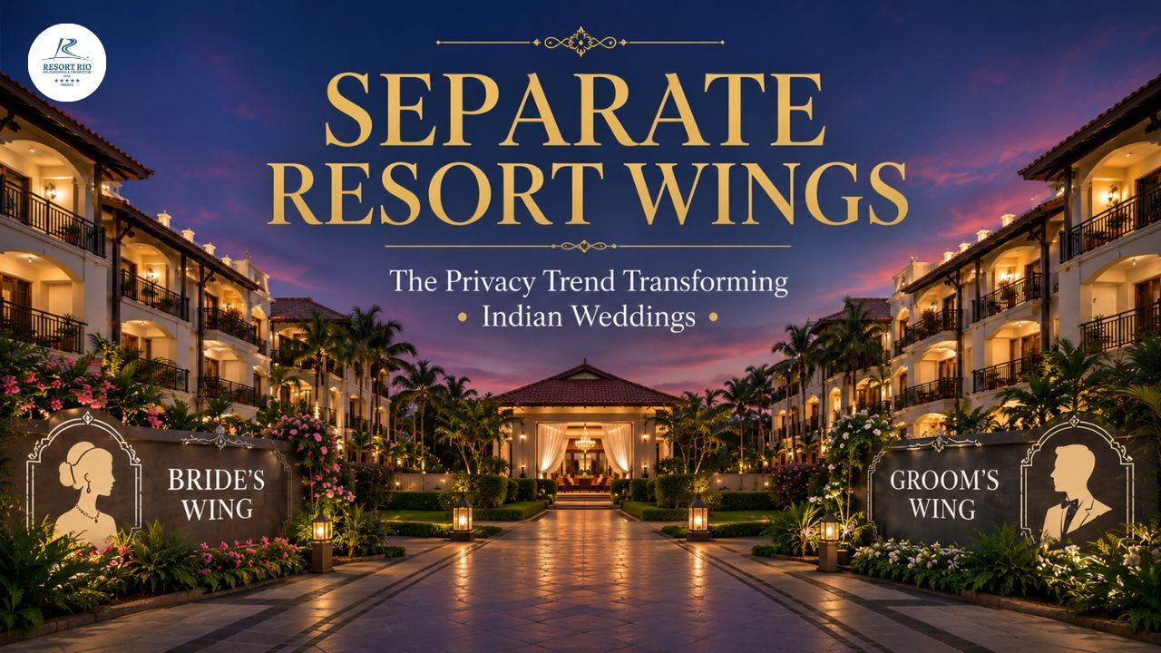 Separate Resort Wings for Bride & Groom